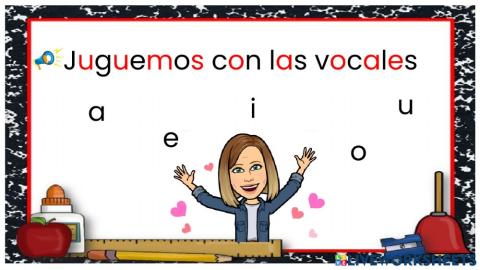 Juguemos con las vocales
