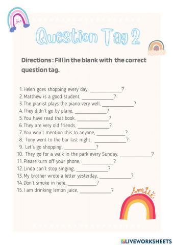 Question Tag 2