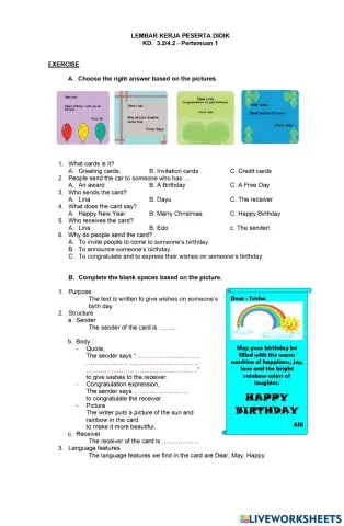 Greeting Card (Happy Birthday)