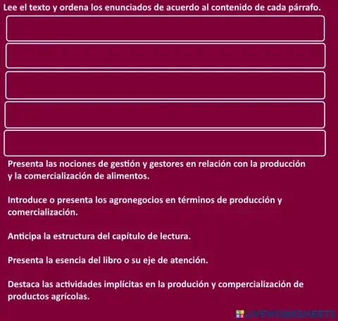 Reading comprhension