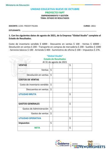 Estado de Resultados