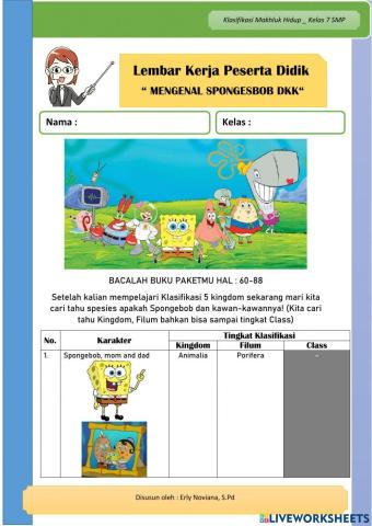 Mengenal Spongebob dkk