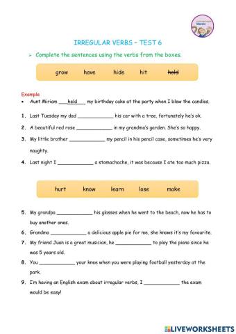 Irregular verbs past simple