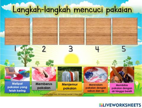 Mencuci pakaian