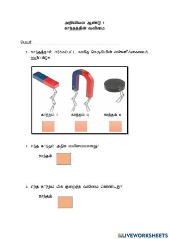 காந்தத்தின் வலிமை