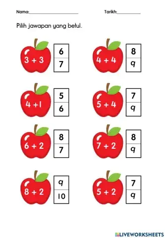 Latihan operasi tambah