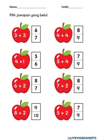 Latihan operasi tambah