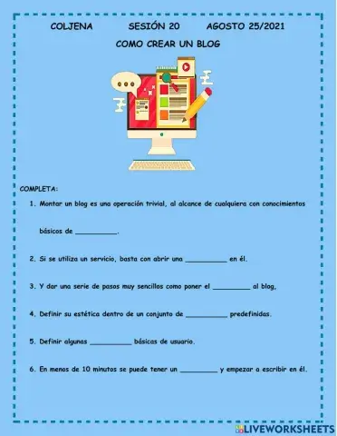 Como crear un blog