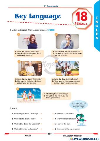 Unidad 6 - inglés 1°