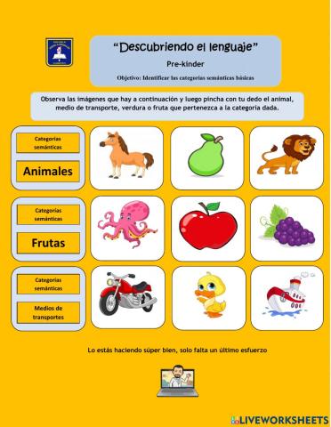 Categorías semánticas básicas