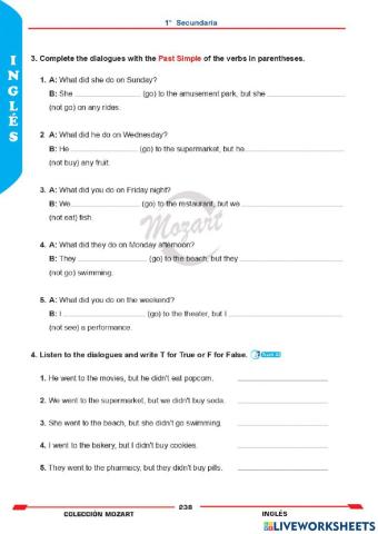 Unidad 6 - inglés 1°