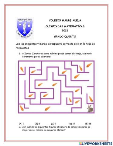 Olimpiadas matemáticas