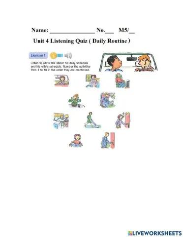 Unit 4 Listening Test M5
