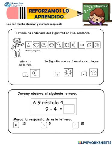 Reforzamos lo aprendido