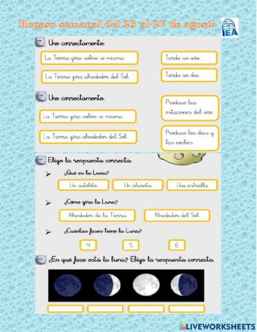 Repaso semanal Medio Natural