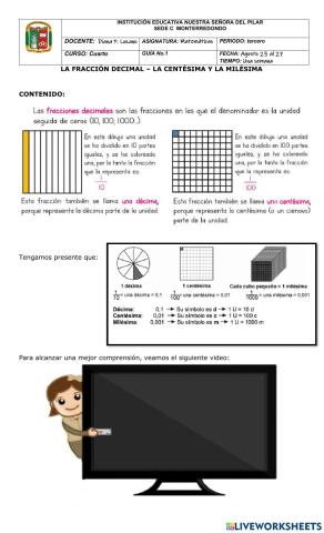 La fracción decimal