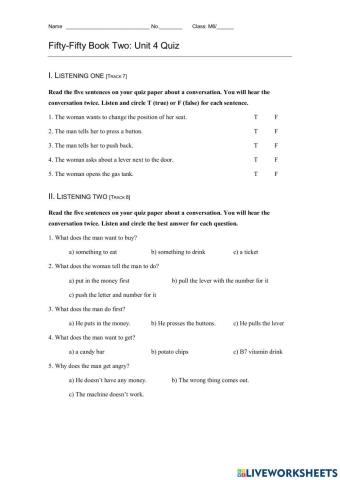 Unit 4 Test Giving Instructions M6