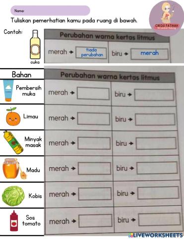 Menguji bahan asid alkali