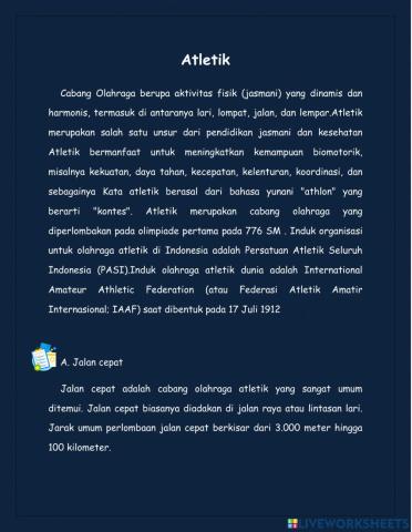 Atletik kelas 7 bagian 1