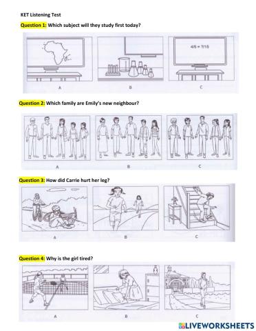 KET listening Aug 25th