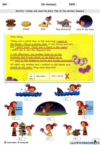 On Holiday (Language Arts : Tick)