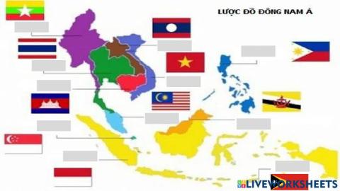 Điền tên quốc gia trong khu vực Đông Nam Á