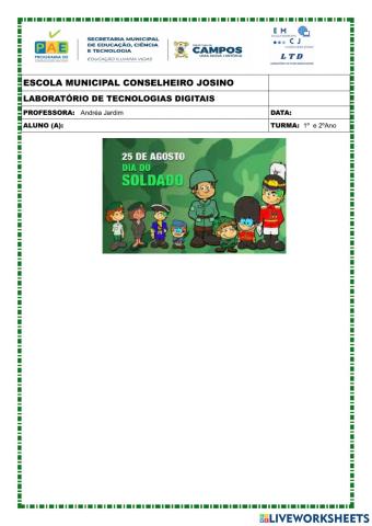 Atividade dia do soldado