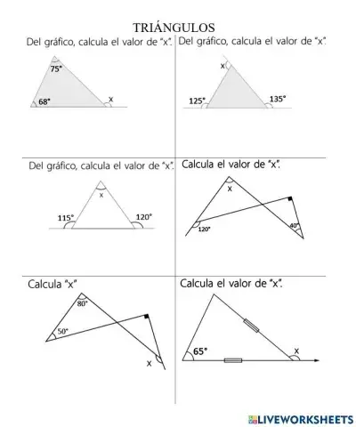 Ángulos con triángulos