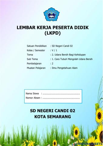 LKPD IPA: Fungsi dan bagian organ pernapasan