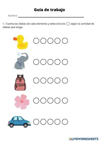 guía lenguaje inicio segundo semestre