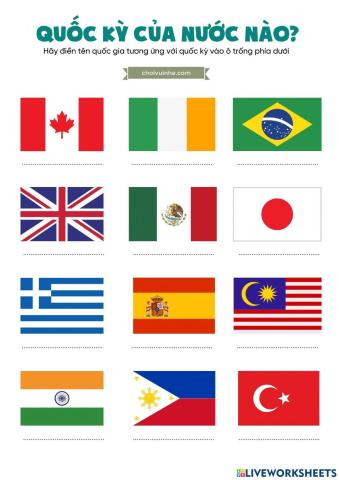 Quốc kỳ của nước nào