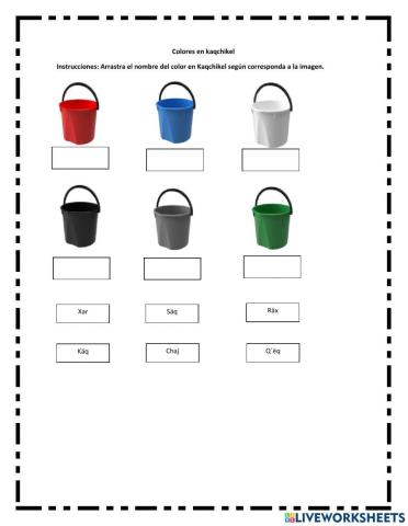 Colores y Pronombres en kaqchikel