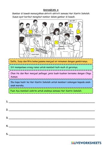 Bahagian A: Hari Kantin Sekolah