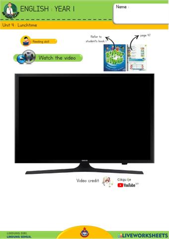 English Y1 - Lunchtime 03