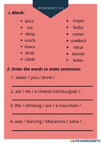 Verbs in different tenses