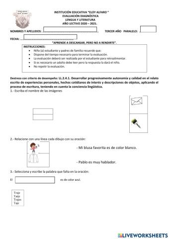 Evaluación diágnostica