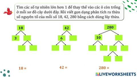 Phân tích ra thừa số nguyên tố