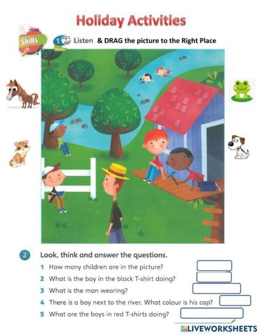 Holiday - reading & listenning