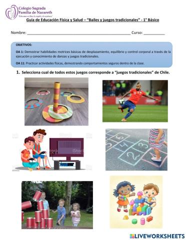 Evaluación Juegos Tradicionales 1ero