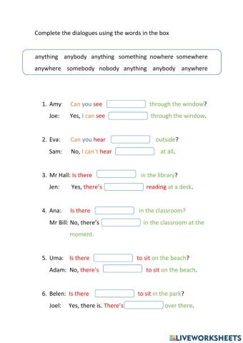 Indefinite pronouns