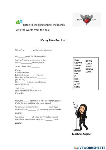 It's my life -bon jovi