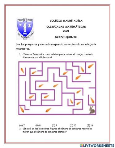 Olimpiadas matemáticas