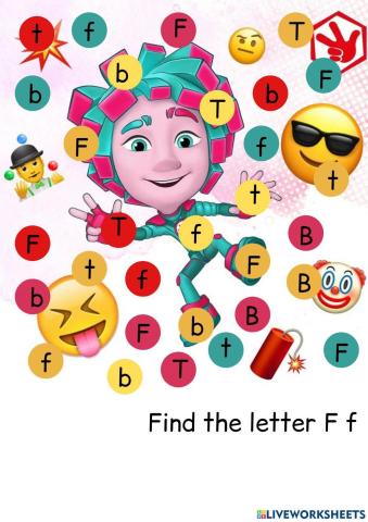 Find the letter F