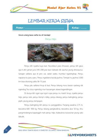 Ngajawab Pananya Bacaan