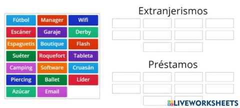 Extranjerismos y prestamos