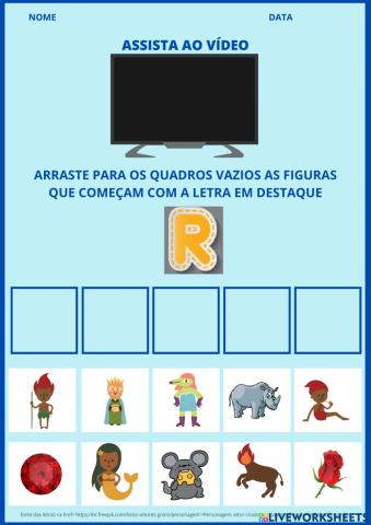 Letra R - Método fônico