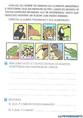 Números por extenso.