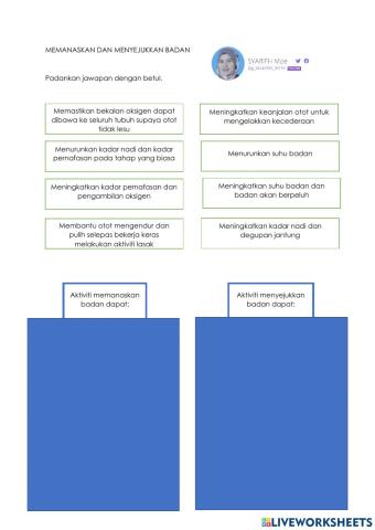 Memanaskan dan menyejukkan badan