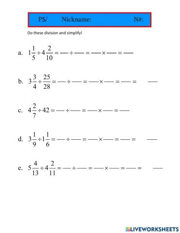 Divide mixed numbers 2