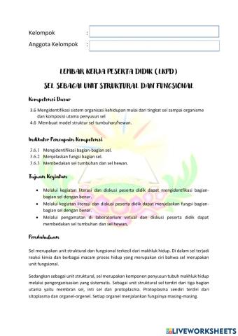 LKPD Sel